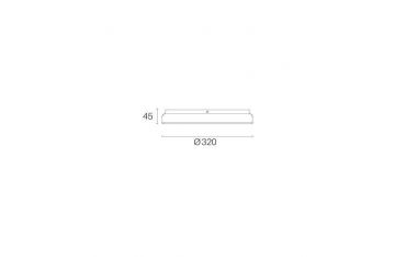 Plafoniera Tonda Led 28w 3000k Sovil Electra Grafite - 98822/16