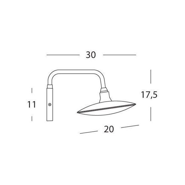 Applique Piatto 18w Led 4000k Sovil Focus Grafite - 99171/16