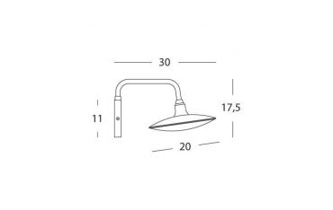 Applique Piatto 18w Led 4000k Sovil Focus Grafite - 99171/16