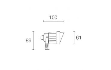 Faretto 6w Led 3000k Sovil Fox Nero - 98222/06