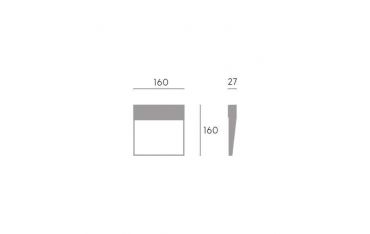 Applique  Segna-passo 6w Led 3000k Sovil Geo Square Grafite - 98155/16
