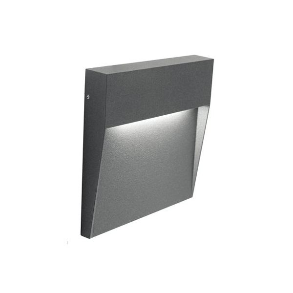 Applique  Segna-passo 6w Led 4000k Sovil Geo Square Grafite - 99155/16