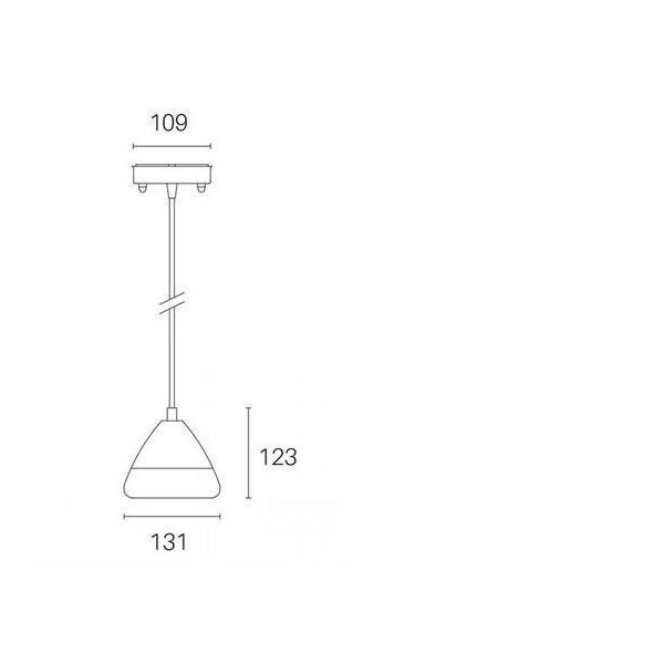 Sospensione 20w Led 4000k Sovil Graal Corten - 99781/36