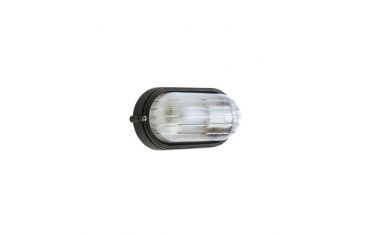 Plafoniera Piccola E27 Sovil Industriale Ovale Nero - 700/06