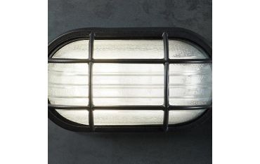 Plafoniera Grande E27 Sovil Industriale Ovale Nero - 701/06