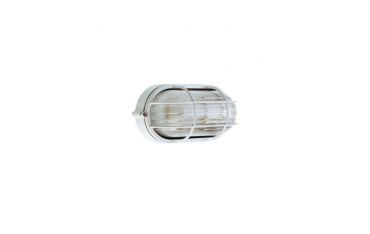 Plafoniera Piccola Gabbia E27 Sovil Industriale Ovale Bianco - 702/02