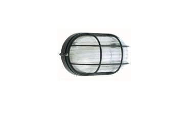 Plafoniera Grande Gabbia E27 Sovil Industriale Ovale Nero - 703/06