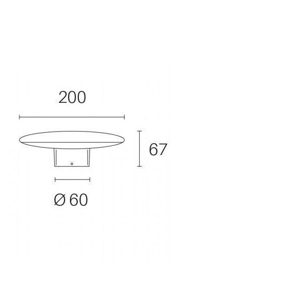 Testa-palo D.60 18w Led 3000k Sovil Head Grafite - 98504/16