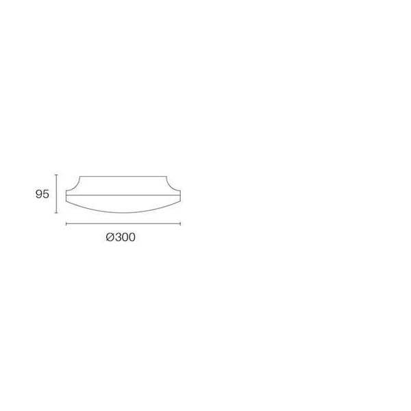 Plafoniera Tonda 30w Led 3000k Sovil Hilton Bianco - 98509/02