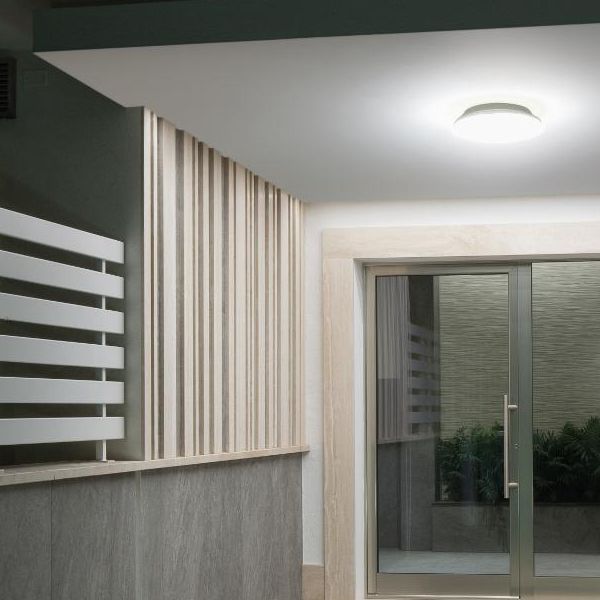 Plafoniera Tonda 30w Led 3000k Sovil Hilton Bianco - 98509/02