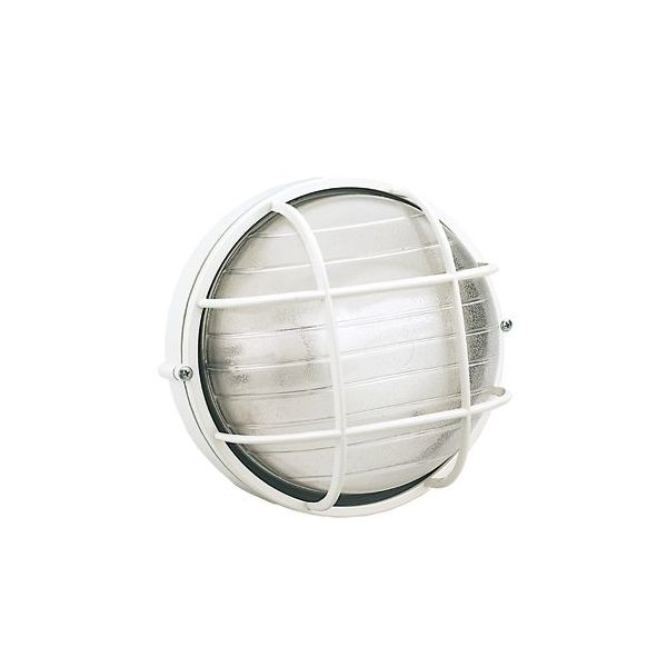 Plafoniera Grande Gabbia E27 Sovil Industriale Tonda Bianco - 783/02
