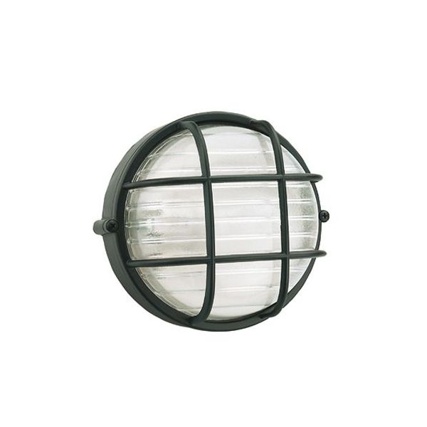 Plafoniera Grande Gabbia E27 Sovil Industriale Tonda Nero - 783/06