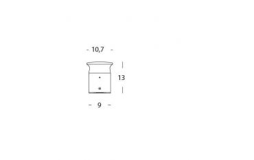 Applique/paletto 9w Led 3000k Sovil Kep Caffe' - 98164/27