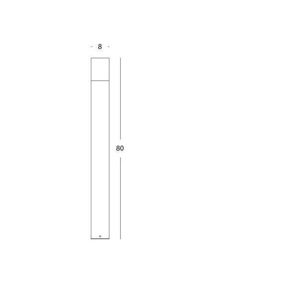 Paletto 7w Led 4000k Sovil Kube Alluminio - 99485/72