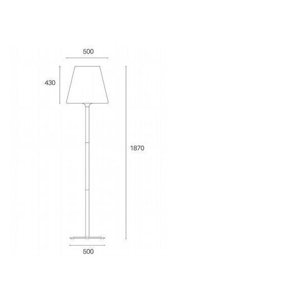 Piantana Grande E27 Sovil Lounge Alluminio - 379/72