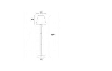 Piantana Grande E27 Sovil Lounge Alluminio - 379/72