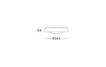 Plafoniera Media Tonda 13w Led 4000k Sovil Loft Bianco - 99101/02