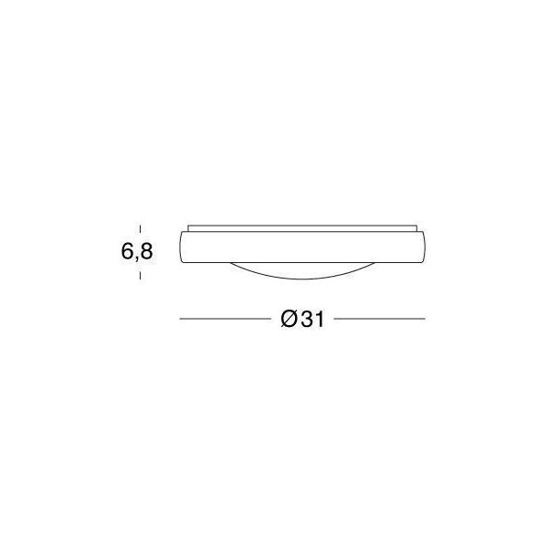 Plafoniera Grande Tonda 18 W Led 4000k Sovil Loft Bianco - 99102/02