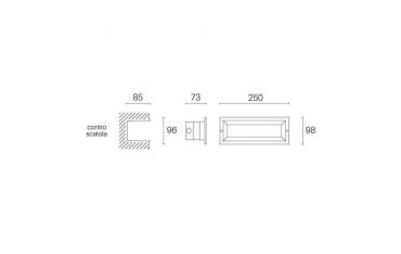Incasso Parete Aperto 12w Led 4000k Sovil Mask Bianco - 99153/02