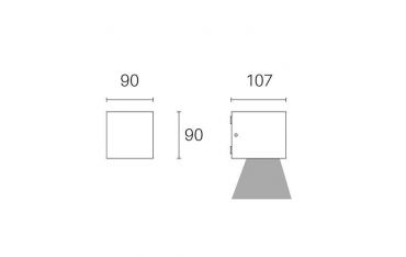 Applique Mono 6w Led 3000k Sovil Lula Bianco - 98175/02