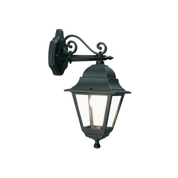 Applique In Basso Media E27 Sovil Old Nero - 988/06