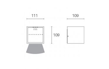 Applique Cubo 9w Led 3000k Sovil Niko Bianco - 98186/02