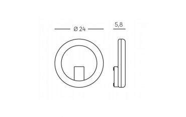 Applique Tonda 20w Led 3000k Sovil Omega Bianco - 98777/02