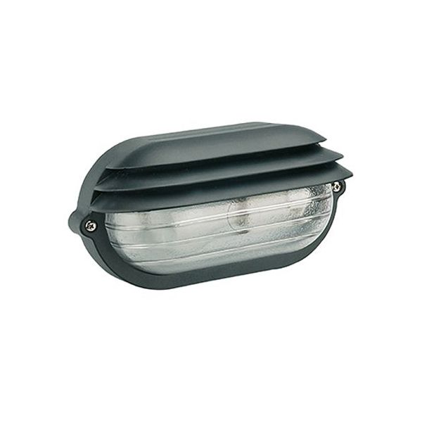 Applique Grande Ovale E27 Sovil Palpebra Ovale Nero - 788/06