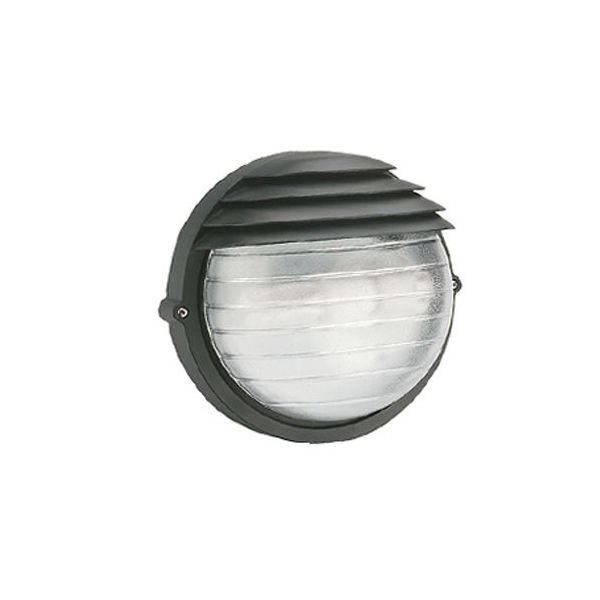 Applique Grande Tonda E27 Sovil Palpebra Tonda Nero - 790/06