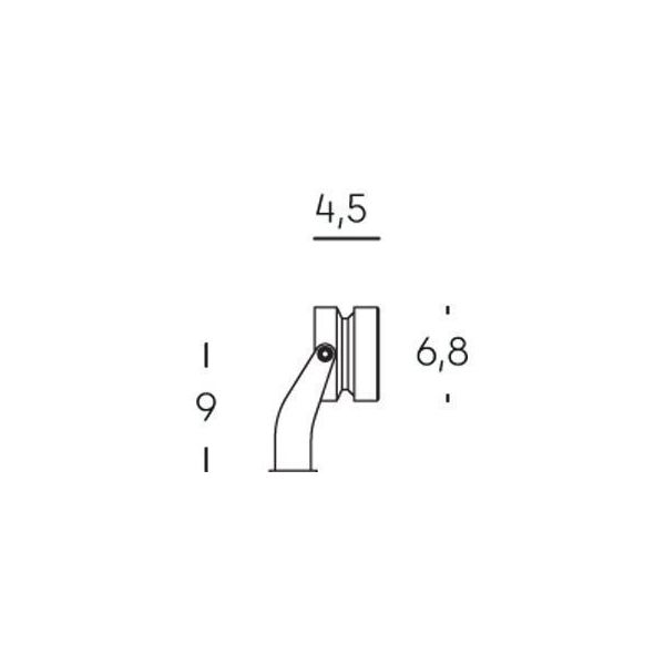 Faretto 10w Cor.costante Led 4000k Sovil Piano Nero - 99086/06