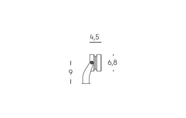 Faretto 10w Cor.costante Led 4000k Sovil Piano Nero - 99086/06