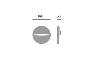 Applique Segna-passo Tonda 3w Led 3000k Sovil Open Bianco - 98201/16