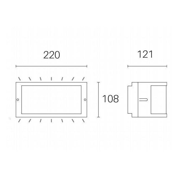 Applique Aperta 10w Led 3000k Sovil Petit Bianco - 98473/02
