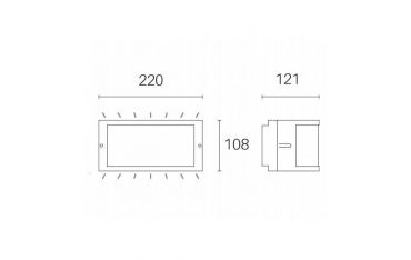 Applique Aperta 10w Led 3000k Sovil Petit Caffe' - 98473/27
