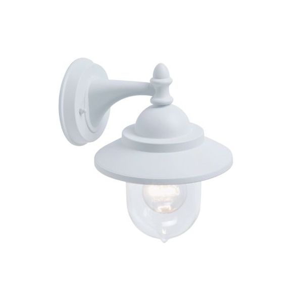 Applique In Basso Mini E27 Sovil Rondo' Bianco - 888/02