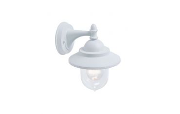 Applique In Basso Mini E27 Sovil Rondo' Bianco - 888/02