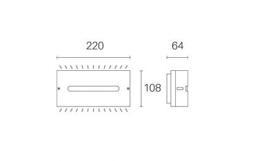 Applique Fessura 10w Led 4000k Sovil Post Caffe' - 99502/27