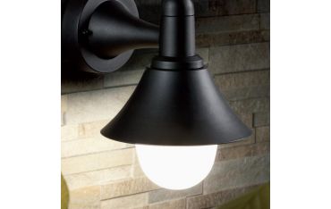 Applique In Basso Mini E27 Resina Sovil Soda Nero - 450/06