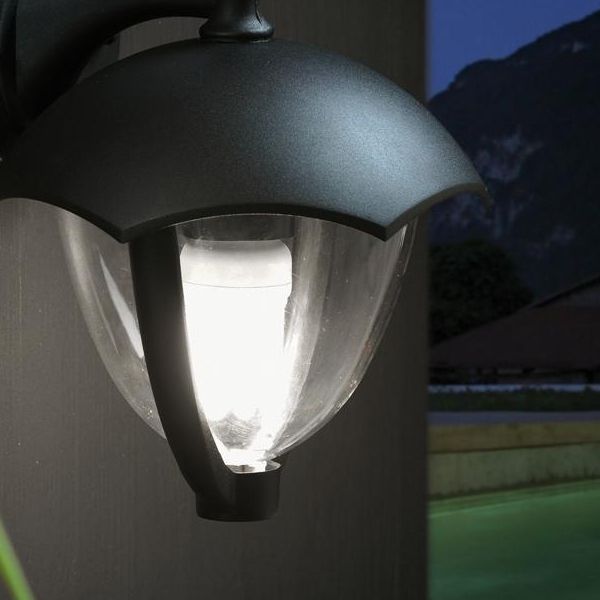 Applique In Basso Media E27 Sovil Sofy Nero - 513/06