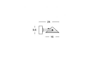 Applique 10w Led 4000k Sovil Soft Grafite - 99105/16