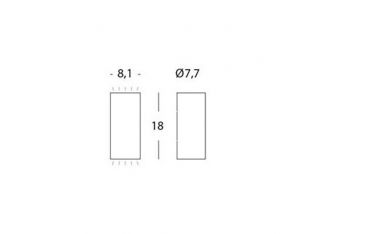 Applique Bi-emissione 6w+6w Led 3000k Sovil Sirio Bianco - 98149/02