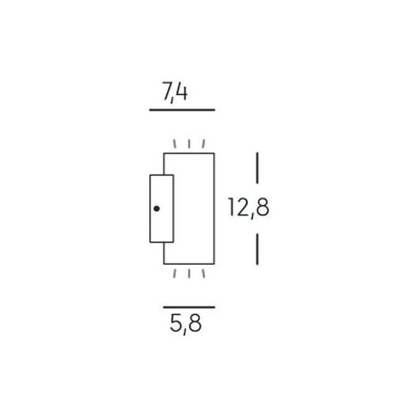 Applique Doppia 3w+3w Led 4000k Sovil Sino Bianco - 99195/02