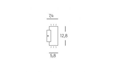 Applique Doppia 3w+3w Led 4000k Sovil Sino Bianco - 99195/02
