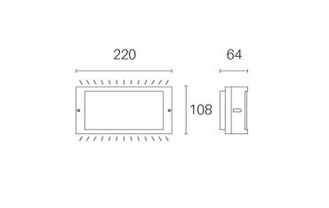 Applique Schermo 10w Led 3000k Sovil Screen Grafite - 98500/16