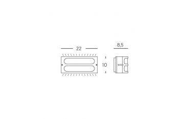 Applique Griglia E27 Sovil Squba Bianco - 175/02