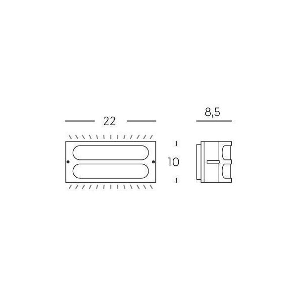Applique Griglia E27 Sovil Squba Caffe' - 175/27