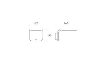 Applique Solare Led 4000k Sovil Street Nero - 99167/06