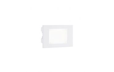 Incasso Parete Aperto 3w Led 3000k Sovil Spina Bianco - 98190/02