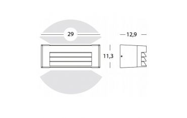 Applique Alette E27 Sovil Tosca Grafite - 492/16