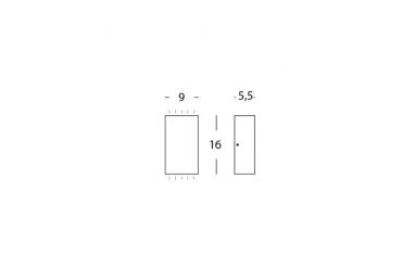 Applique Bi-emissione 6w+6w Led 4000k Sovil Trump Bianco - 99135/02